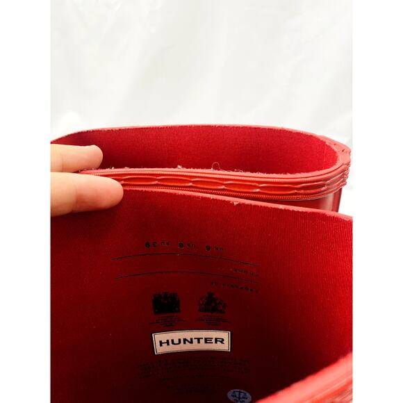 Hunter original tall gloss red rain boots - Picture 9 of 9